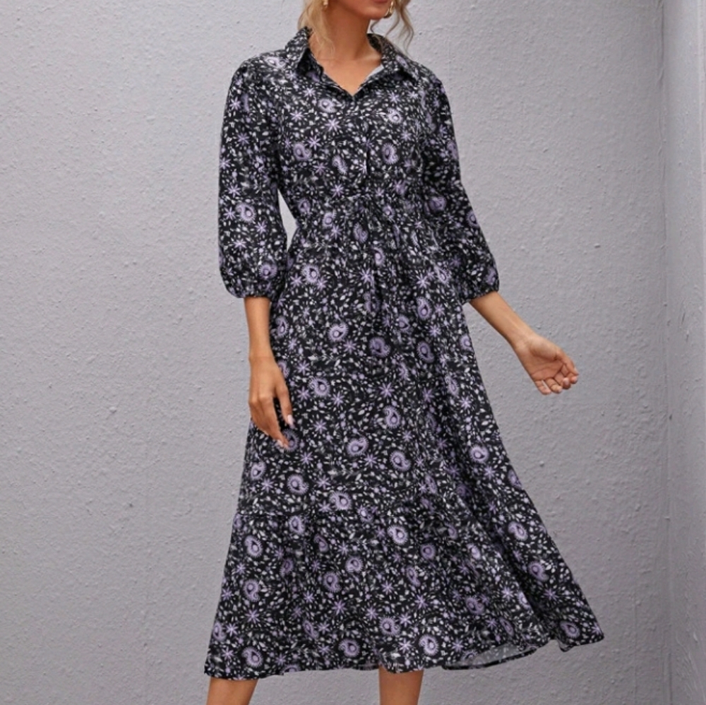 NEW Drawstring Shirt Dress